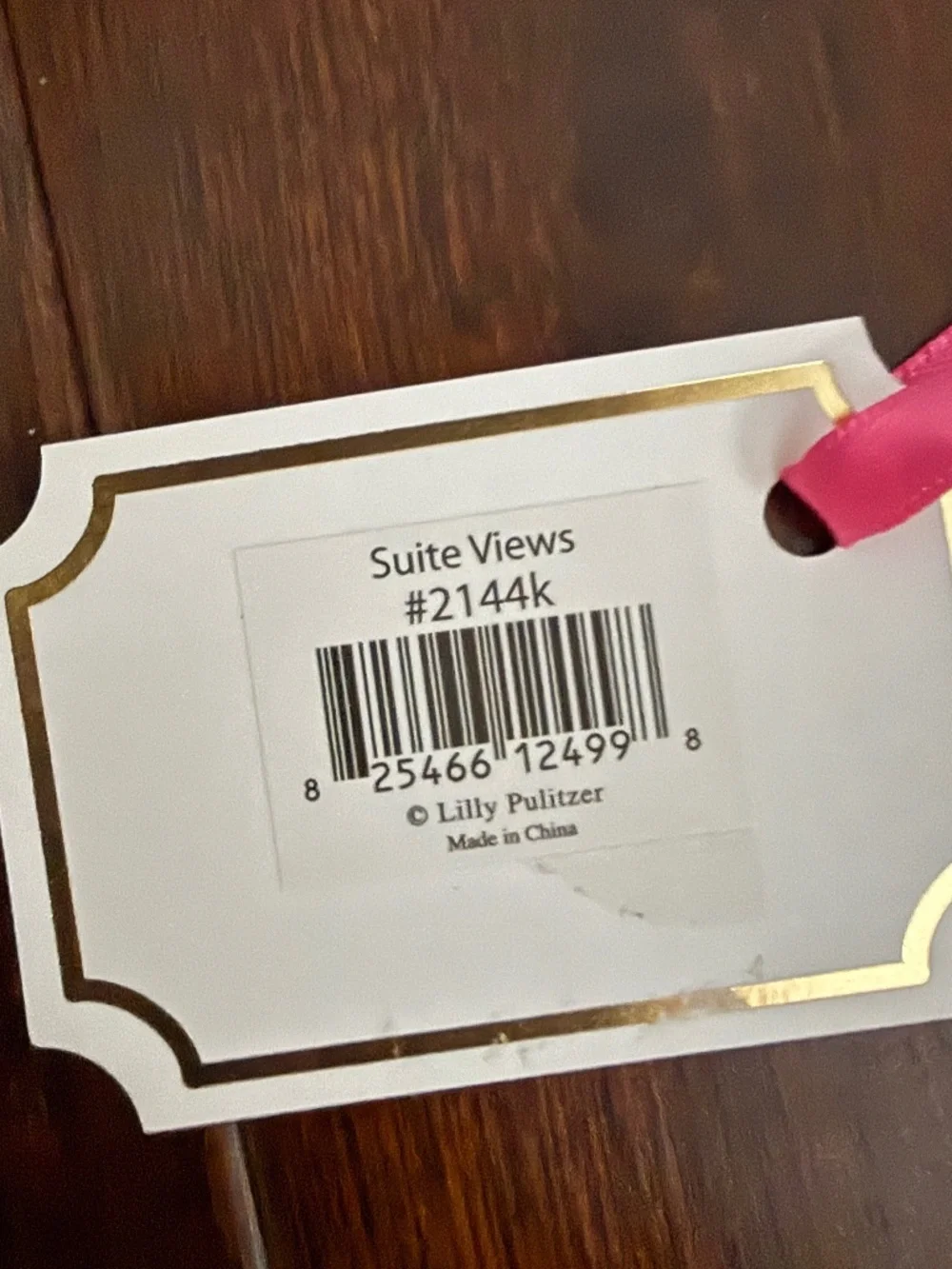 NWT Lilly Pulitzer K keychain in Suite Views